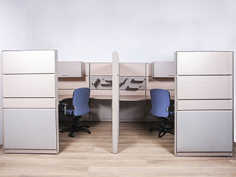 Комплект офисной мебели 4000x2030x1670 мм Teknion ДСП Бежевый Канада