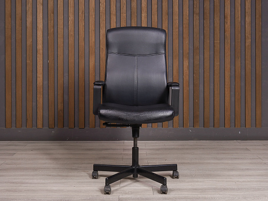 Кресло руководителя IKEA Искусственная кожа Чёрный Китай
