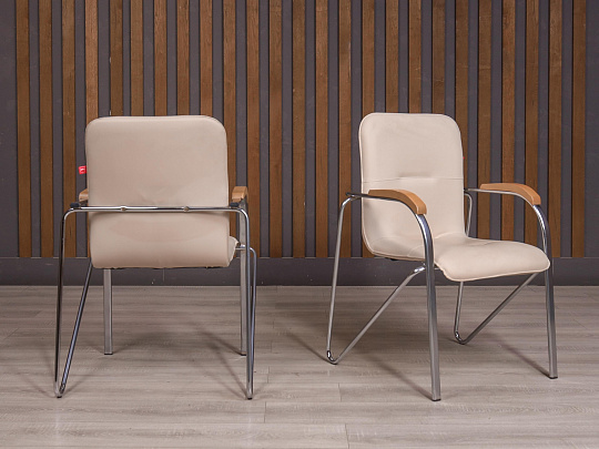 Конференц-кресло Samba Искусственная кожа Бежевый Россия