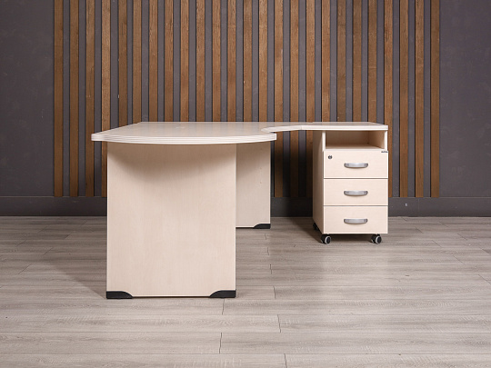 Стол с тумбой Berlin ДСП Дуб Россия