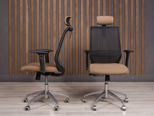 Кресло руководителя Ткань Коричневый Россия