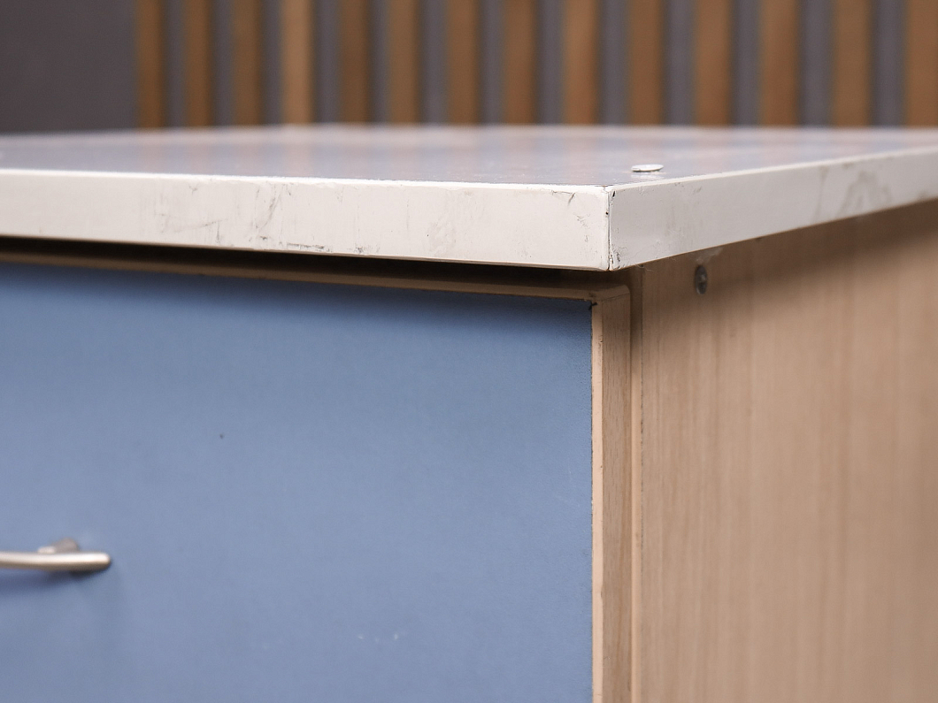 Тумба приставная ДСП Синий Россия (24268-21085)