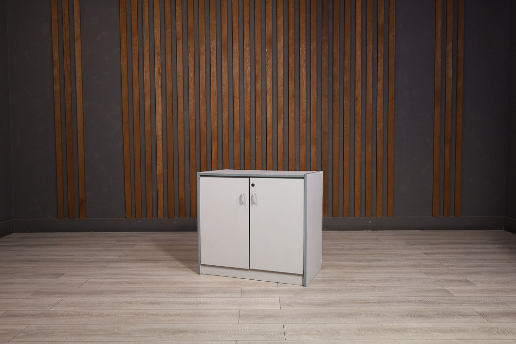 Тумба под оргтехнику ДСП Серый Россия (24364-04085)