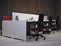 Комплект офисной мебели ERGOLINE 4200x1600x1190 мм ДСП Ясень шимо Беларусь (2274-08123)