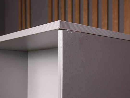 Шкаф-стеллаж для документов ДСП Серый Россия