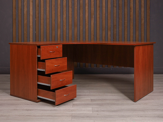 Стол с тумбой ДСП Вишня Россия