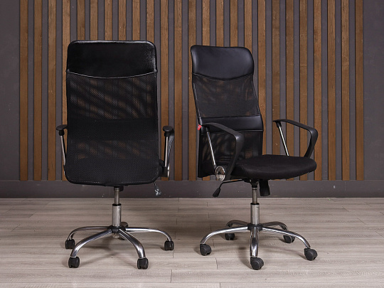 Офисное кресло ДЭФО Ткань Чёрный Россия