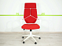 Кресло офисное / IQ / (White plastic red) белый пластик / красная ткань (555-00011)