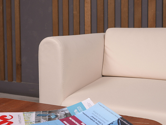 Диван EUROFORMA Искусственная кожа Белый Россия