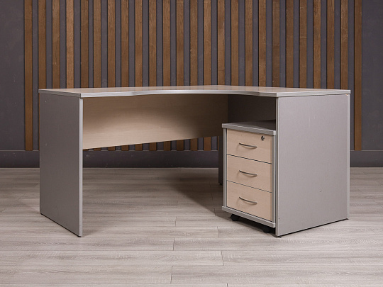 Стол с тумбой ДСП Дуб Россия