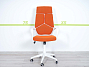 Кресло на колесах для руководителя IQ NORDEN Ткань Оранжевый; Белый Россия (604-00000)