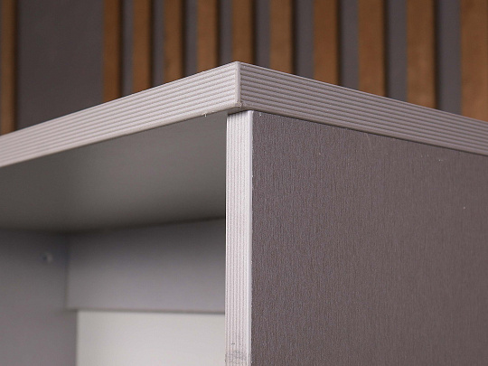 Шкаф-стеллаж для документов ДСП Серый Россия