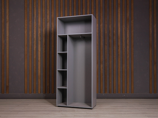 Шкаф-стеллаж для документов ДСП Серый Россия