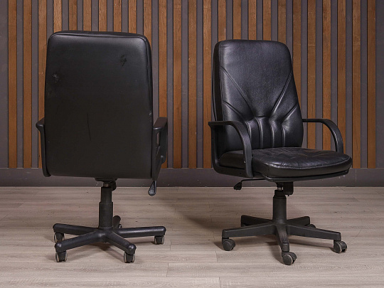 Кресло руководителя Искусственная кожа Чёрный Россия