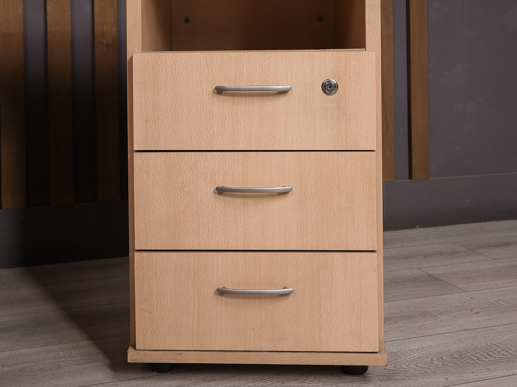 Стол с тумбой ДСП Клен Россия (2157-07115)