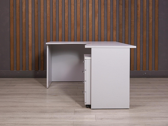 Стол с тумбой ДСП Серый Россия