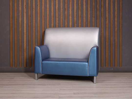 Диван Искусственная кожа Синий
