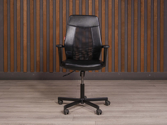 Офисное кресло Easy Chair Искусственная кожа Чёрный Россия
