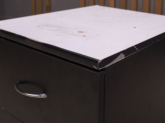 Тумба подкатная ДСП Чёрный Россия