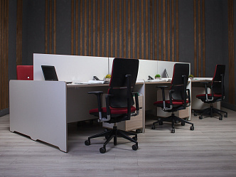 Комплект офисной мебели ERGOLINE 4200x1600x1190 мм ДСП Ясень шимо Беларусь