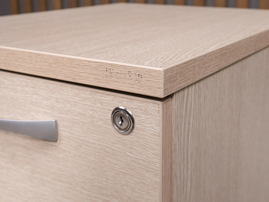 Тумба подкатная ДСП Ясень шимо Россия