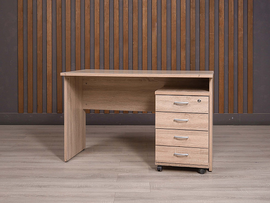 Стол с тумбой ДСП Ясень шимо Россия