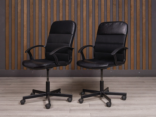 Офисное кресло IKEA Искусственная кожа Чёрный Россия