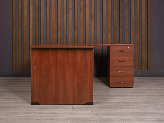 Стол с тумбой ДСП Вишня Россия