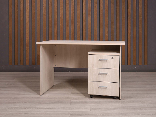 Стол с тумбой ДСП Дуб Россия