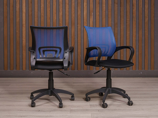 Офисное кресло Бюрократ Ткань Синий Россия