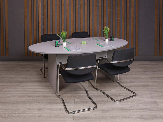 Стол для переговоров ДСП Серый Россия