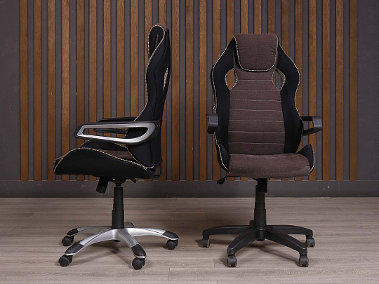 Кресло руководителя Brabix Ткань Коричневый Россия