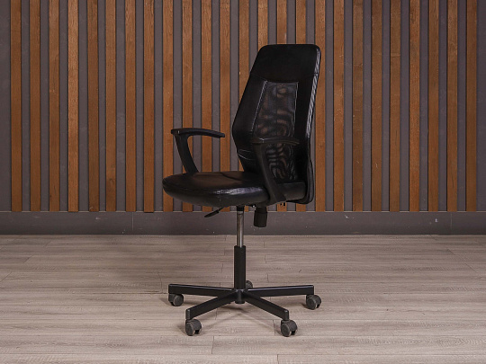 Офисное кресло Easy Chair Искусственная кожа Чёрный Россия