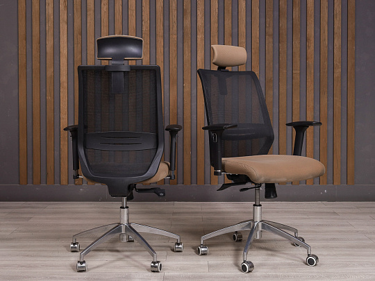 Кресло руководителя Ткань Коричневый Россия