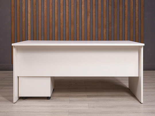 Стол с тумбой ДСП Белый Россия