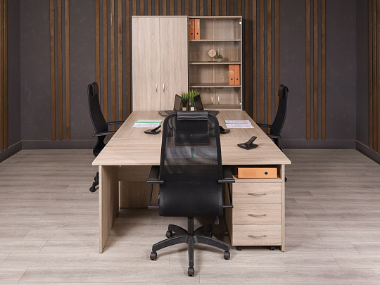 Комплект офисной мебели ДСП Ясень шимо Россия