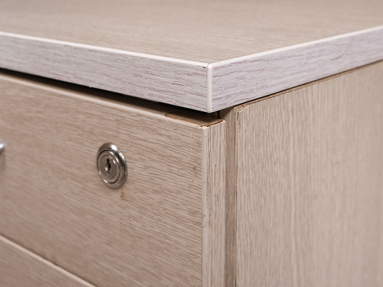 Тумба подкатная ДСП Ясень шимо Россия