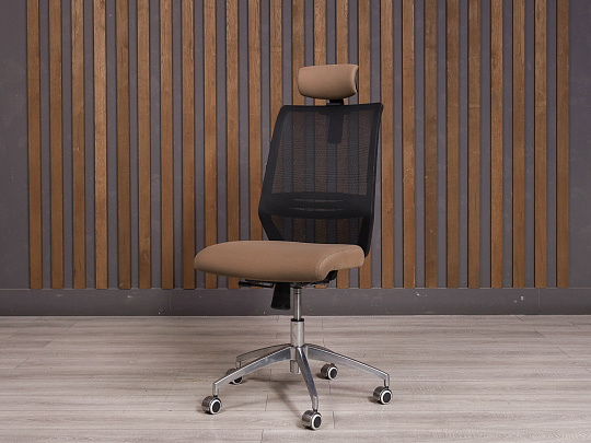 Кресло руководителя Ткань Коричневый Россия