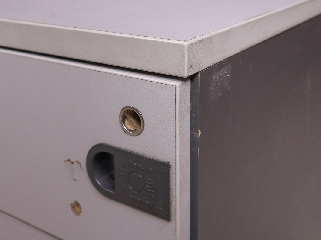 Тумба подкатная ДСП Серый Россия (241641-23105)