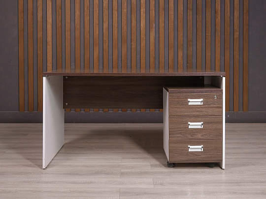 Стол с тумбой ДСП Ясень шимо Россия