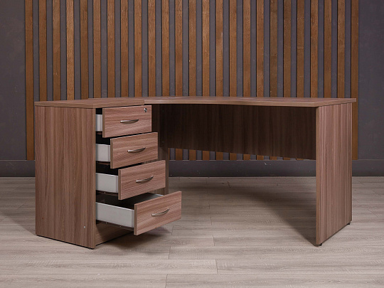 Стол с тумбой ДСП Ясень шимо Россия