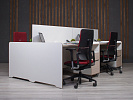 Комплект офисной мебели ERGOLINE 2800x1600x1190 мм ДСП Ясень шимо Беларусь