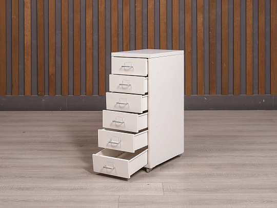 Тумба подкатная Металл Белый Россия