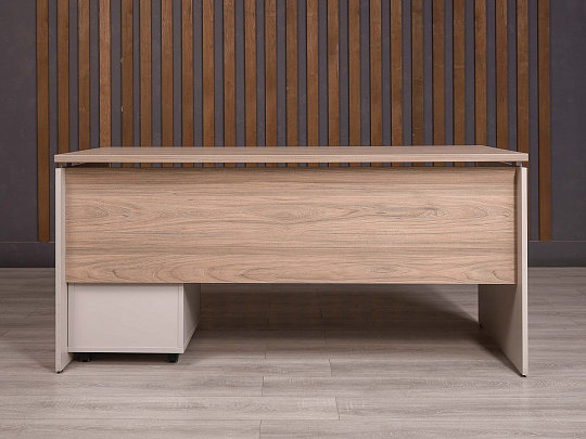 Стол с тумбой ДСП Ясень шимо Россия