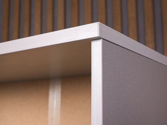 Шкаф-стеллаж для документов ДСП Серый Россия