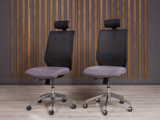 Кресло руководителя Ткань Серый Россия