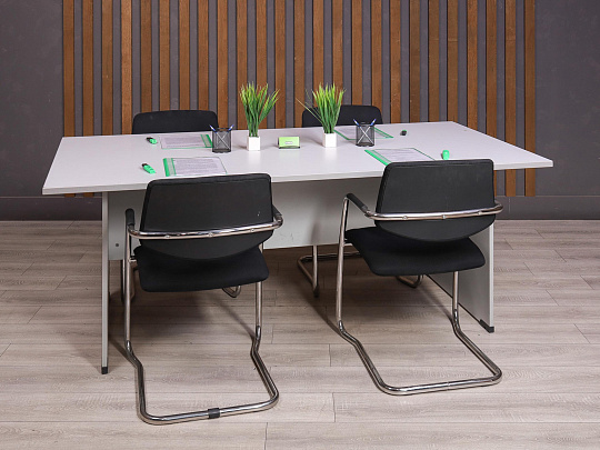 Стол для переговоров ДСП Серый Россия