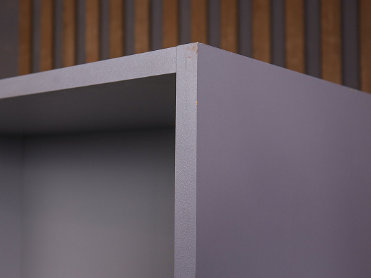 Шкаф-стеллаж для документов ДСП Серый Россия