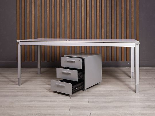 Стол с тумбой ALEA Металл Серый Италия