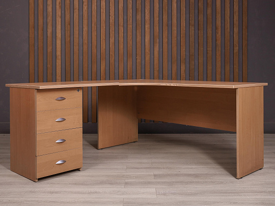 Стол с тумбой ДСП Орех Россия